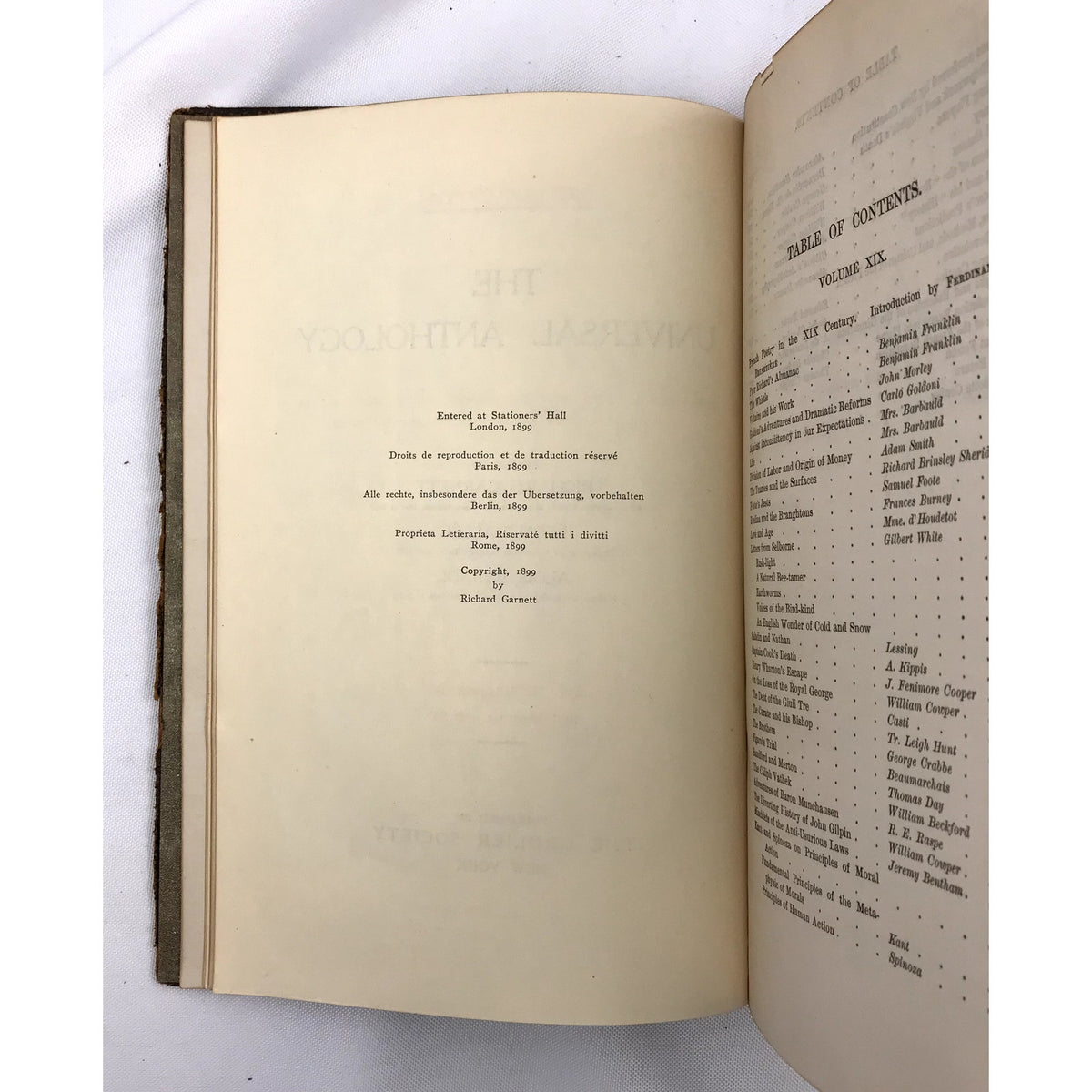 The Universal Anthology Partial Set of 6 Collection of the Best Literature 1899