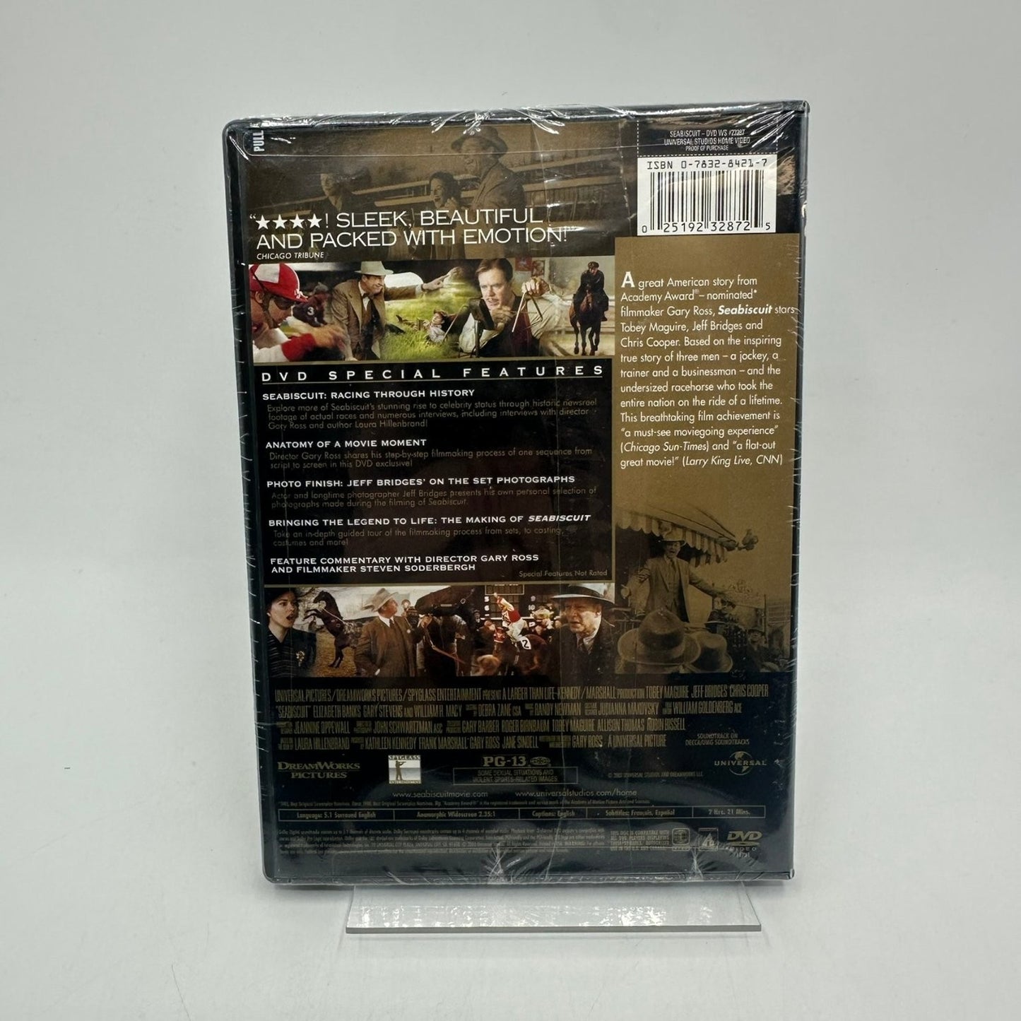 Seabiscuit DVD 2003 Tobey Maguire Jeff Bridges Chris Cooper Special Features