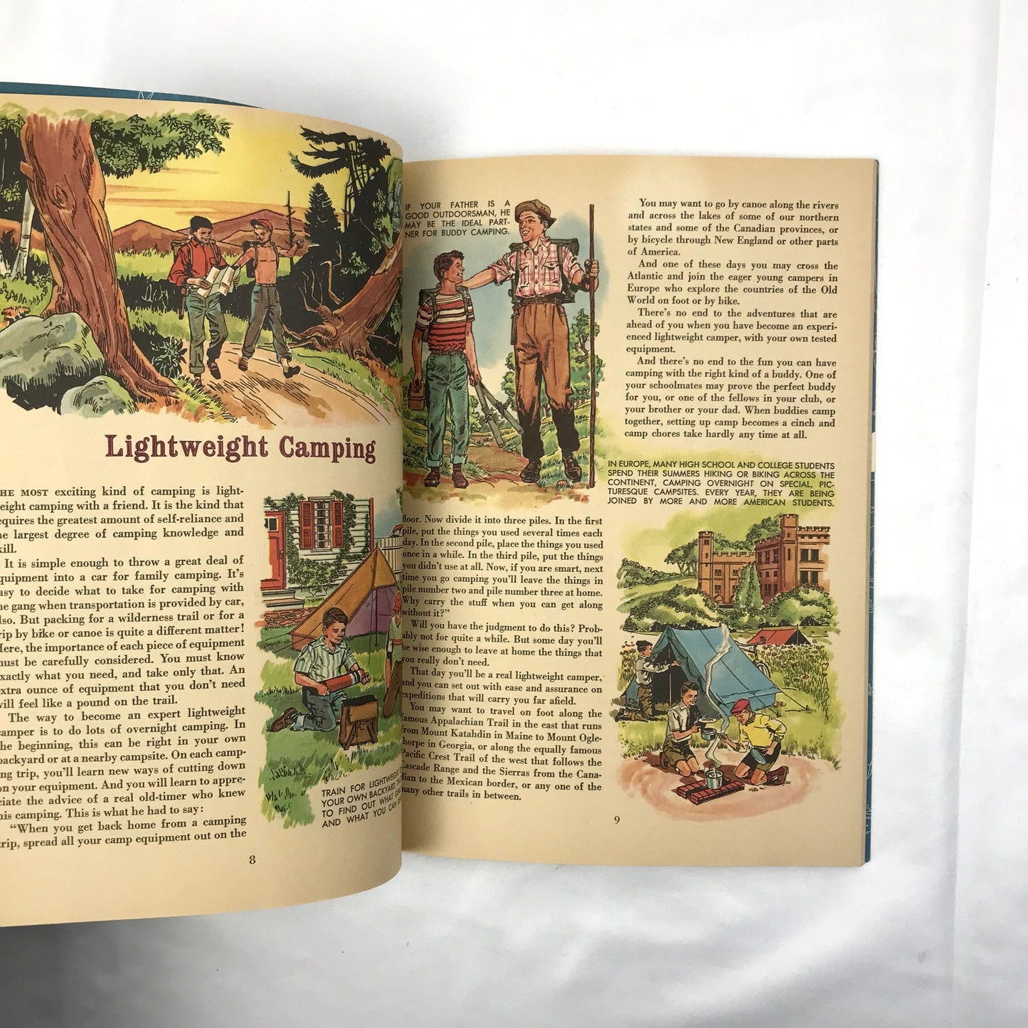 Camping & Camp Crafts A Golden Hobby Book Illustrated Paperback Gordon Lynn 1964