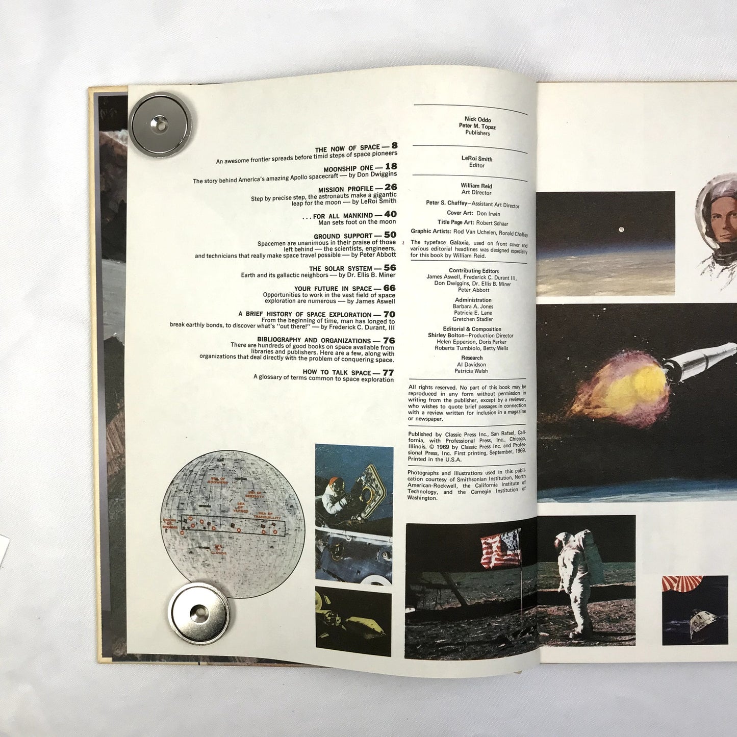 We Came In Peace Hardcover Illustrated Book with Photographs Leroi Smith 1969