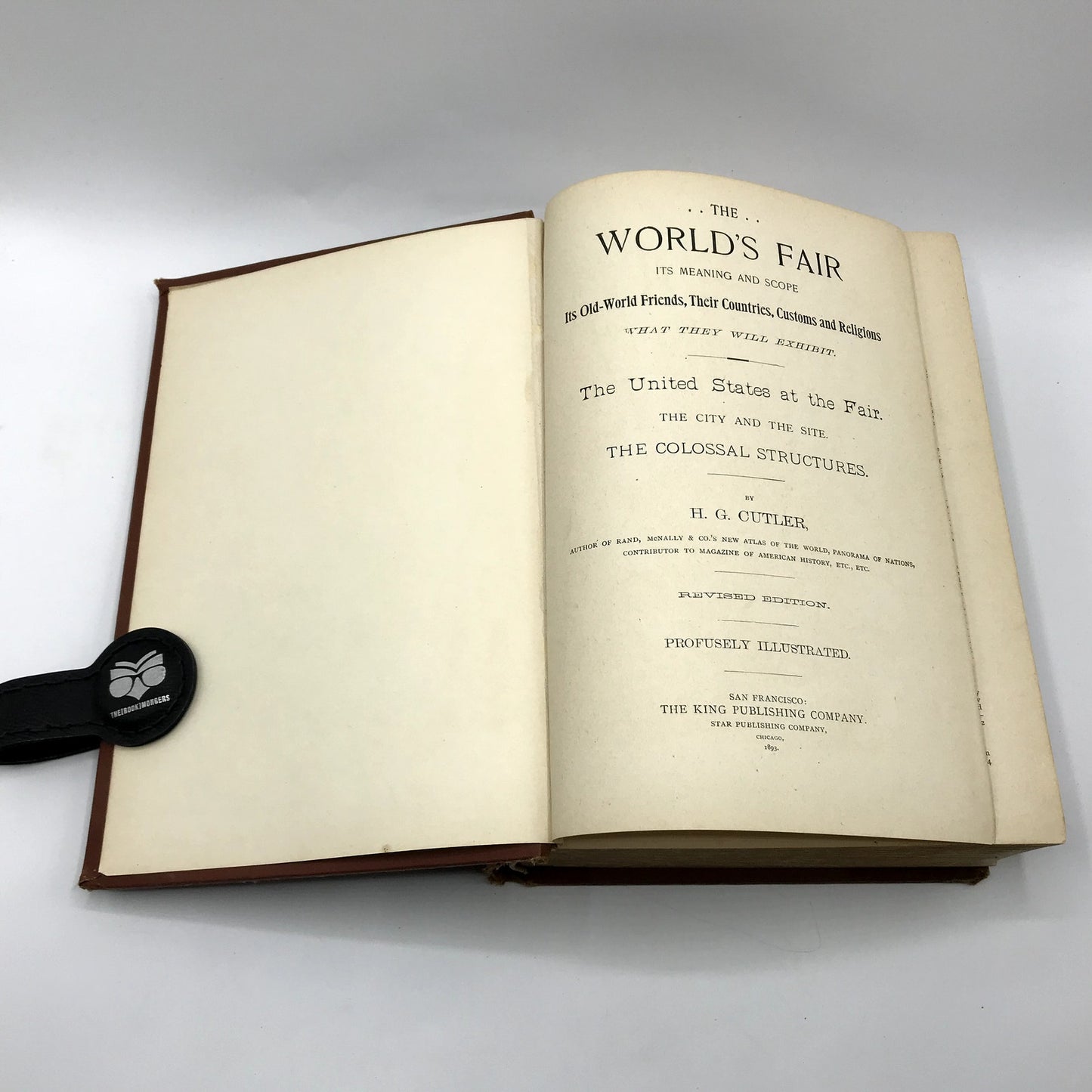 The World's Fair Its Meaning and Scope Hardcover by H.G. Cutler 1893 Revised Ed