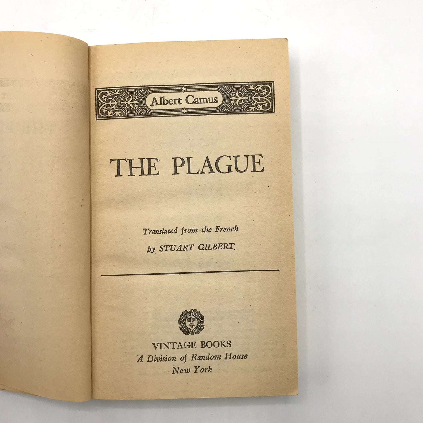 The Plague Paperback Pandemic Novel by Albert Camus and Stuart Gilbert 1972