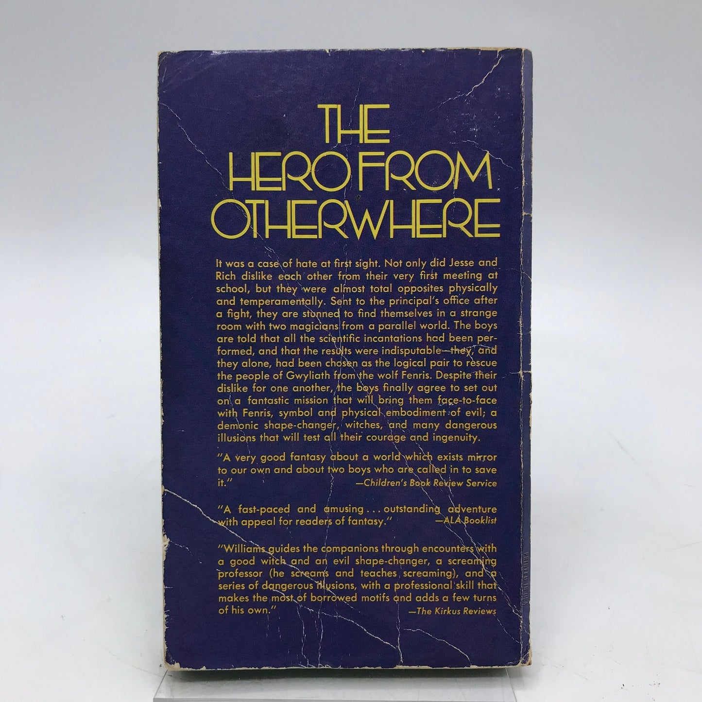 The Hero from Otherwhere Paperback Science Fiction Book by Jay Williams 1973