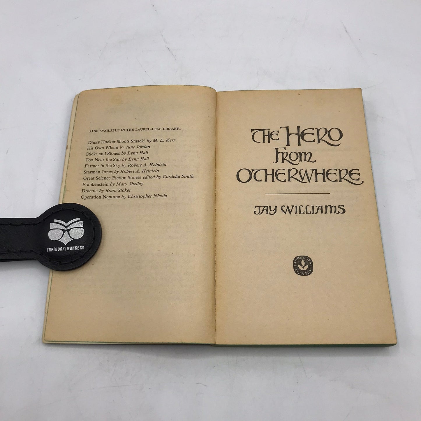 The Hero from Otherwhere Paperback Science Fiction Book by Jay Williams 1973