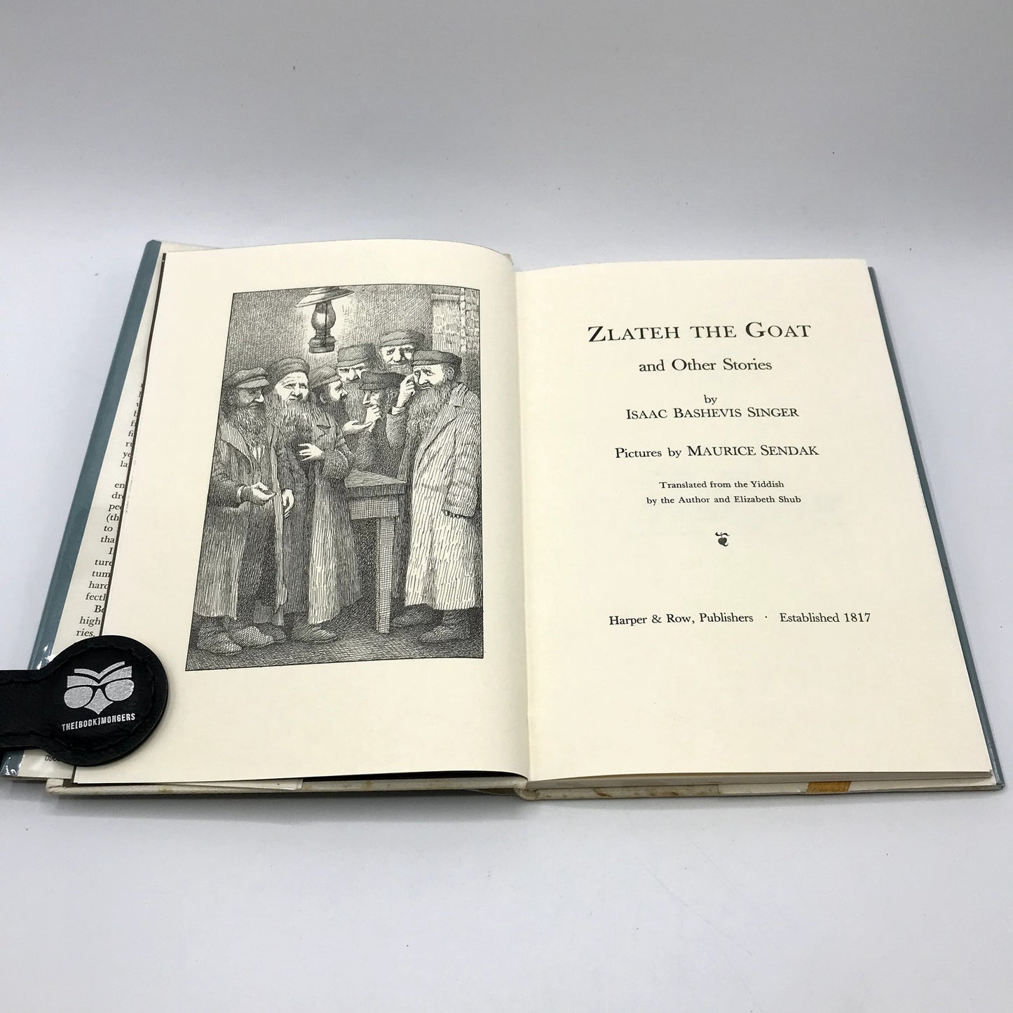 Zlateh The Goat & Other Stories Illustrated HC by Isaac Bashevis Singer 1966