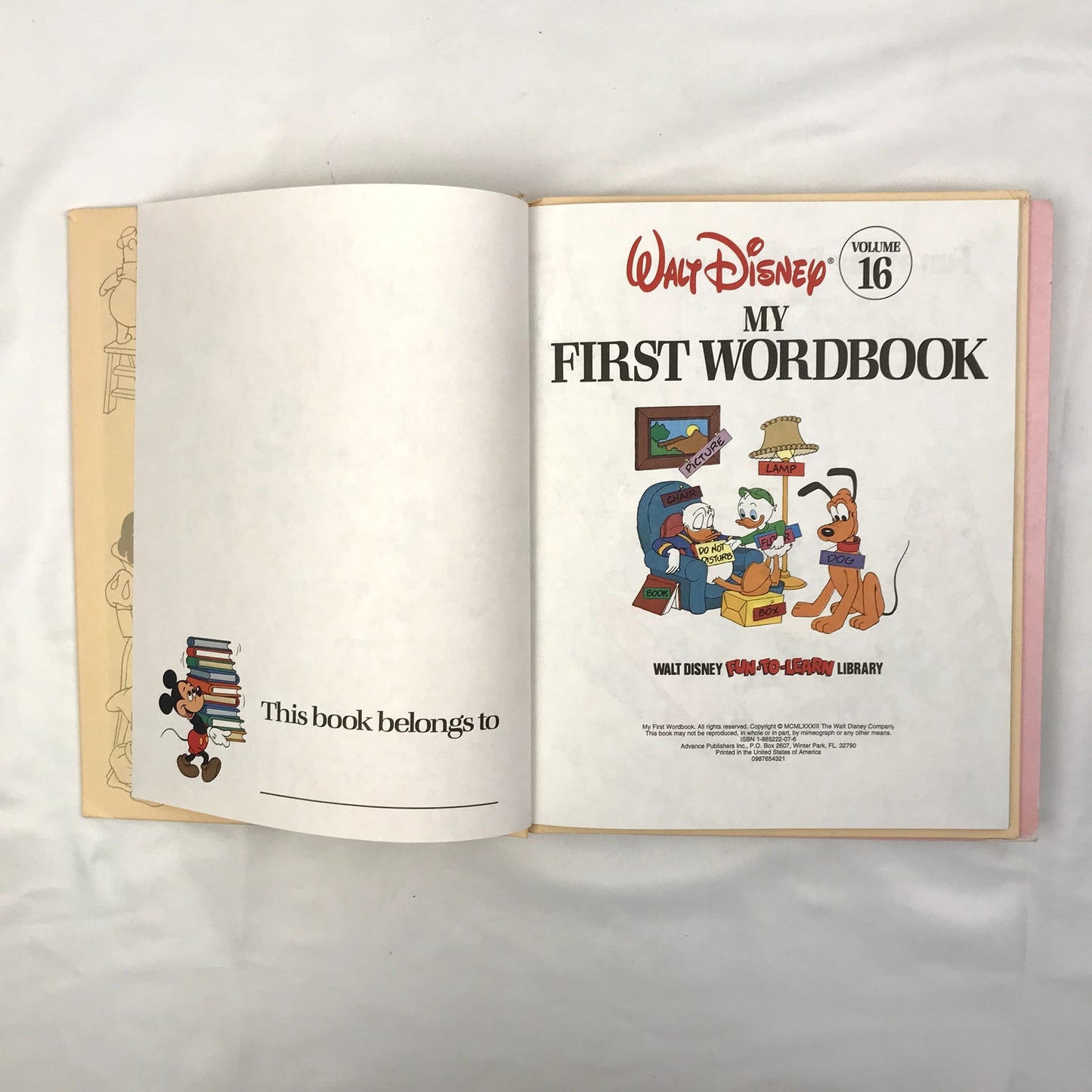Walt Disney Fun To Learn Library Illustrated Children's Book Lot Volumes 1-18