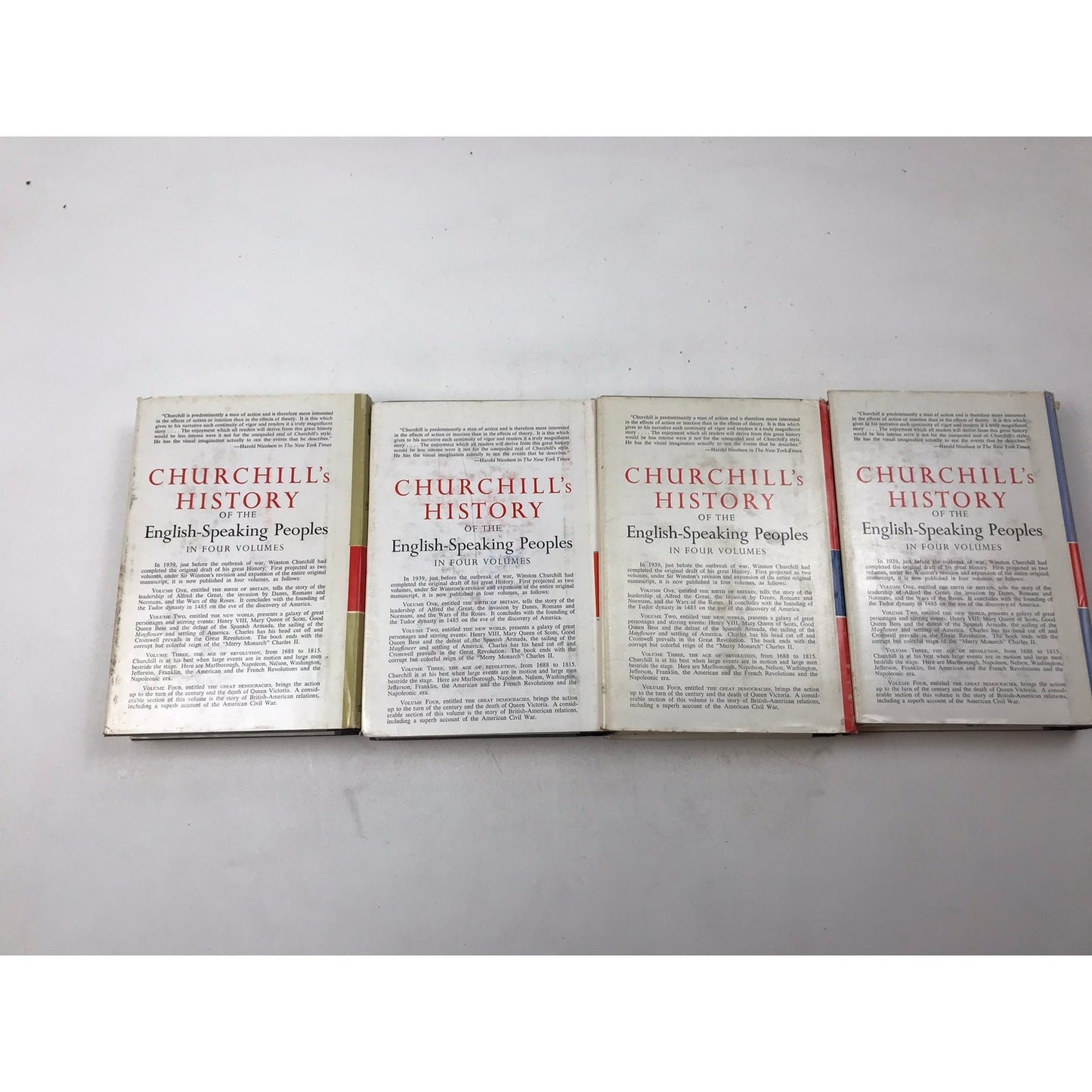 A History of The English Speaking Peoples Winston S Churchill 4 Volume Set