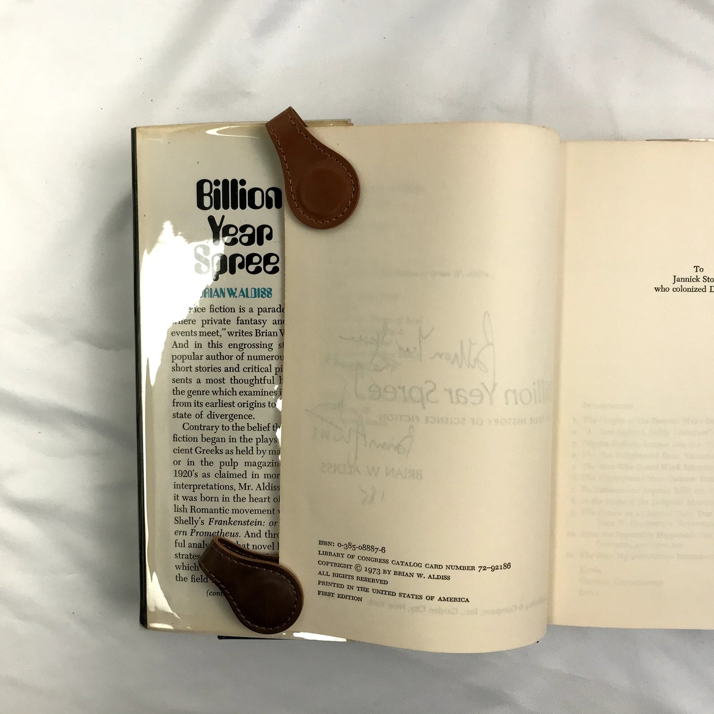 Billion Year Spree by Brian W. Aldiss Signed First Edition Hardcover Book 1973