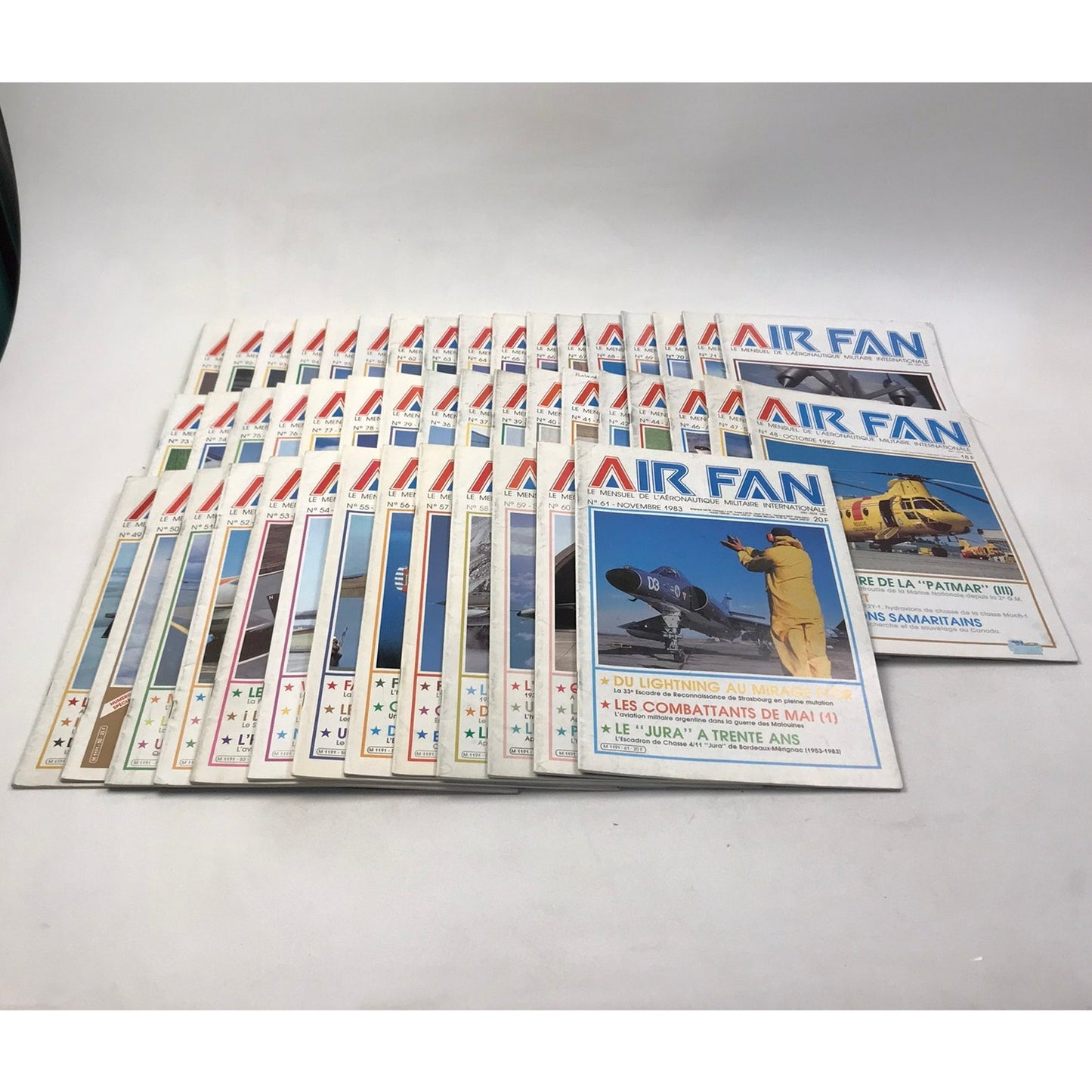 Air Fan Magazine Lot of 122 French Military Aviation Aeronautic History 1979-96