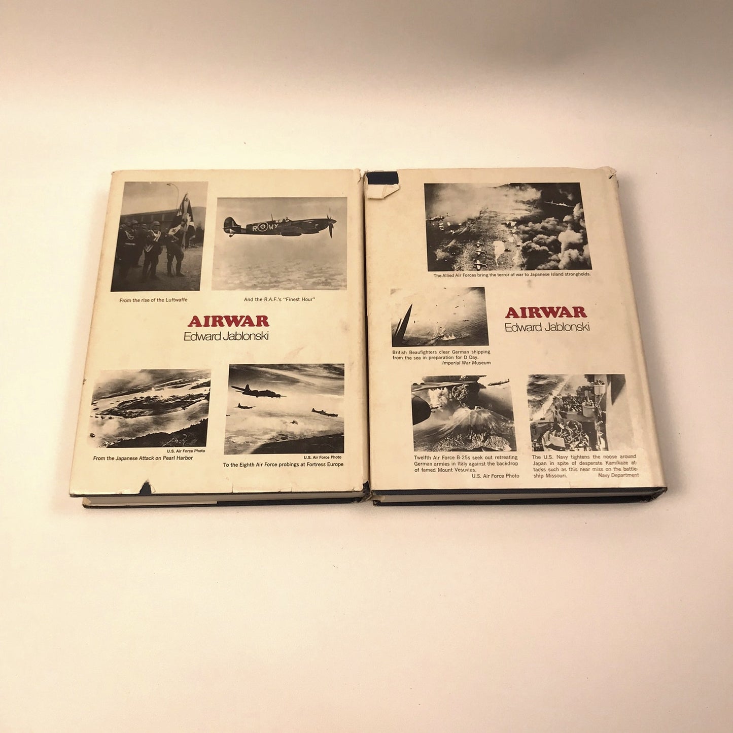 Airwar Volume 1 and 2 Edward Jablonski Military History Aviation Technology WWII