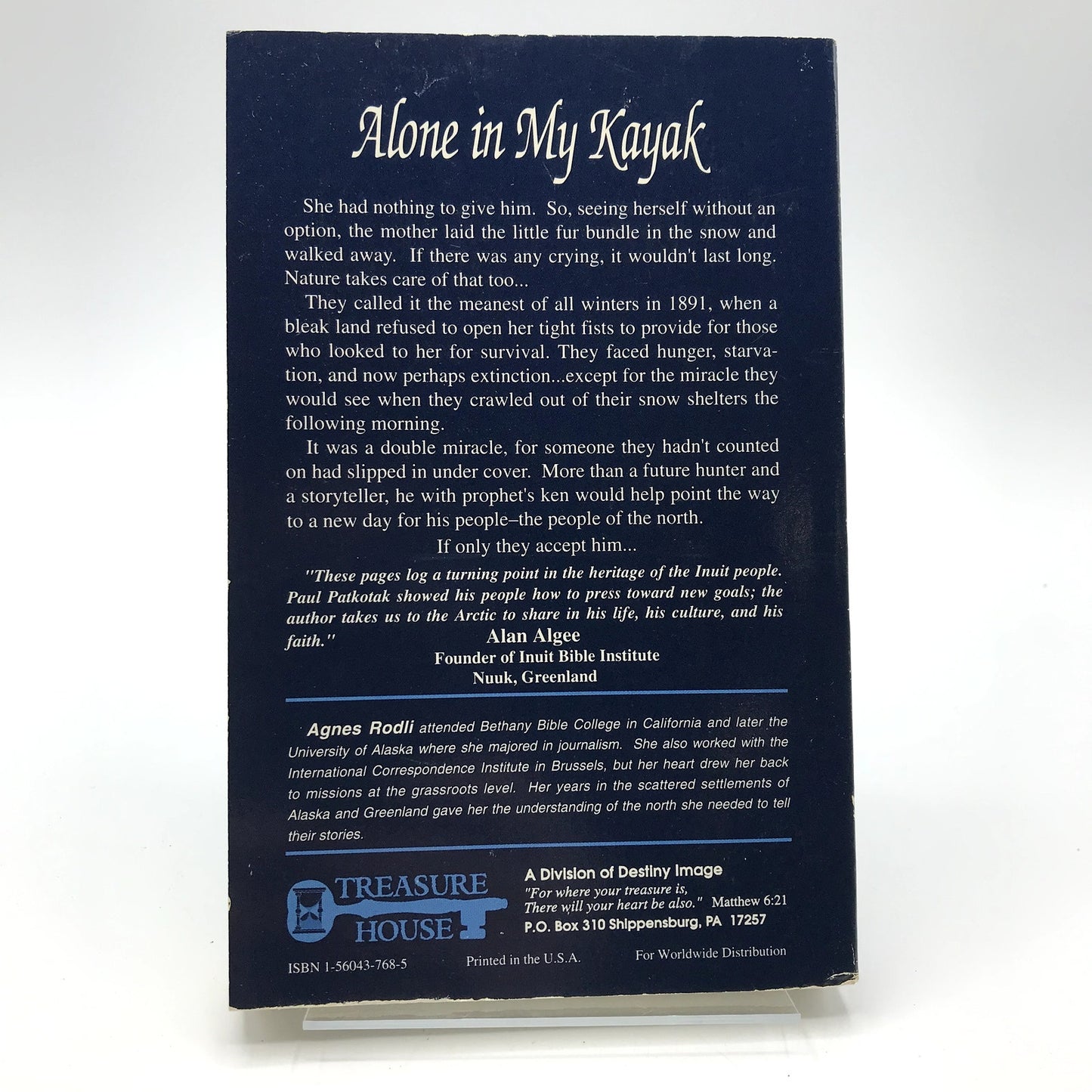 Alone In My Kayak Signed Spiritual Paperback English Book by Agnes Rodli 1993