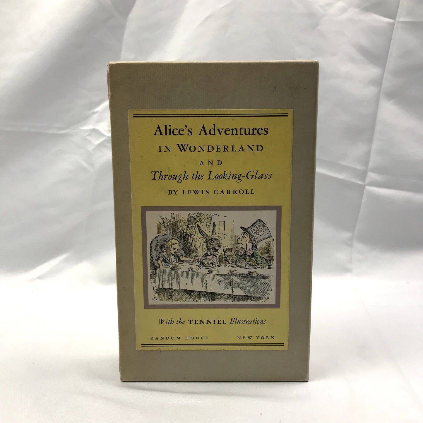 Alice's Adventures in Wonderland 2 Volume Set in Slipcase by Lewis Carroll 1965