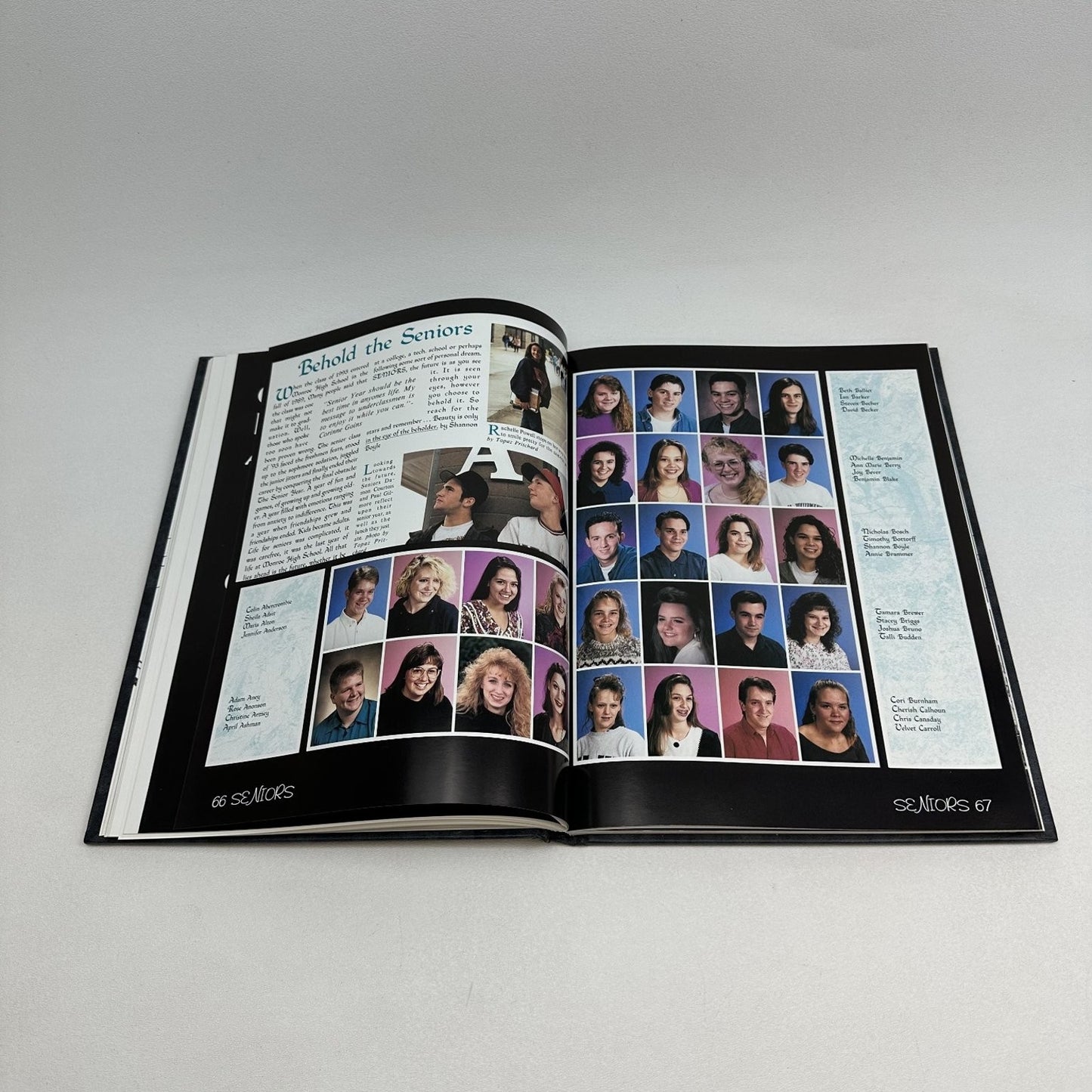 In The Eye of The Beholder 1993 Monroe High School Yearbook Hayu Saghalie