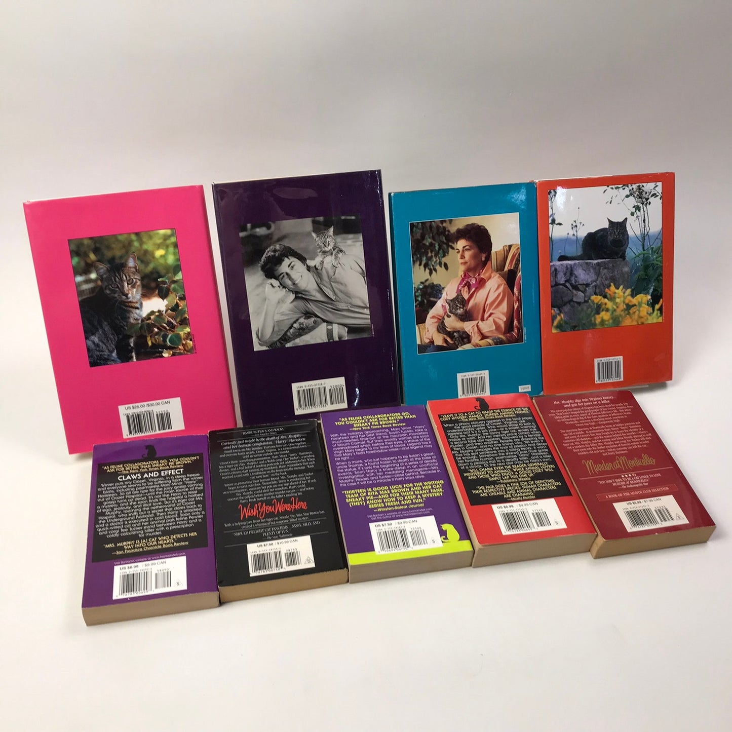 Mrs. Murphy Mystery Series Rita Mae Brown Sneaky Pie Brown Lot of 9 Cats Crime