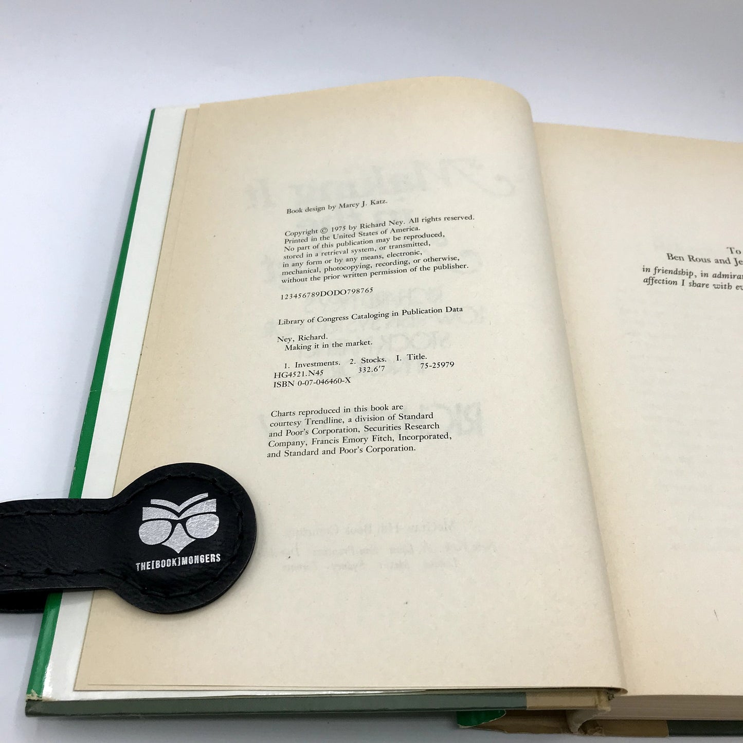 Making It In The Market: Richard Ney's Low Risk System For Stock Market HC 1975