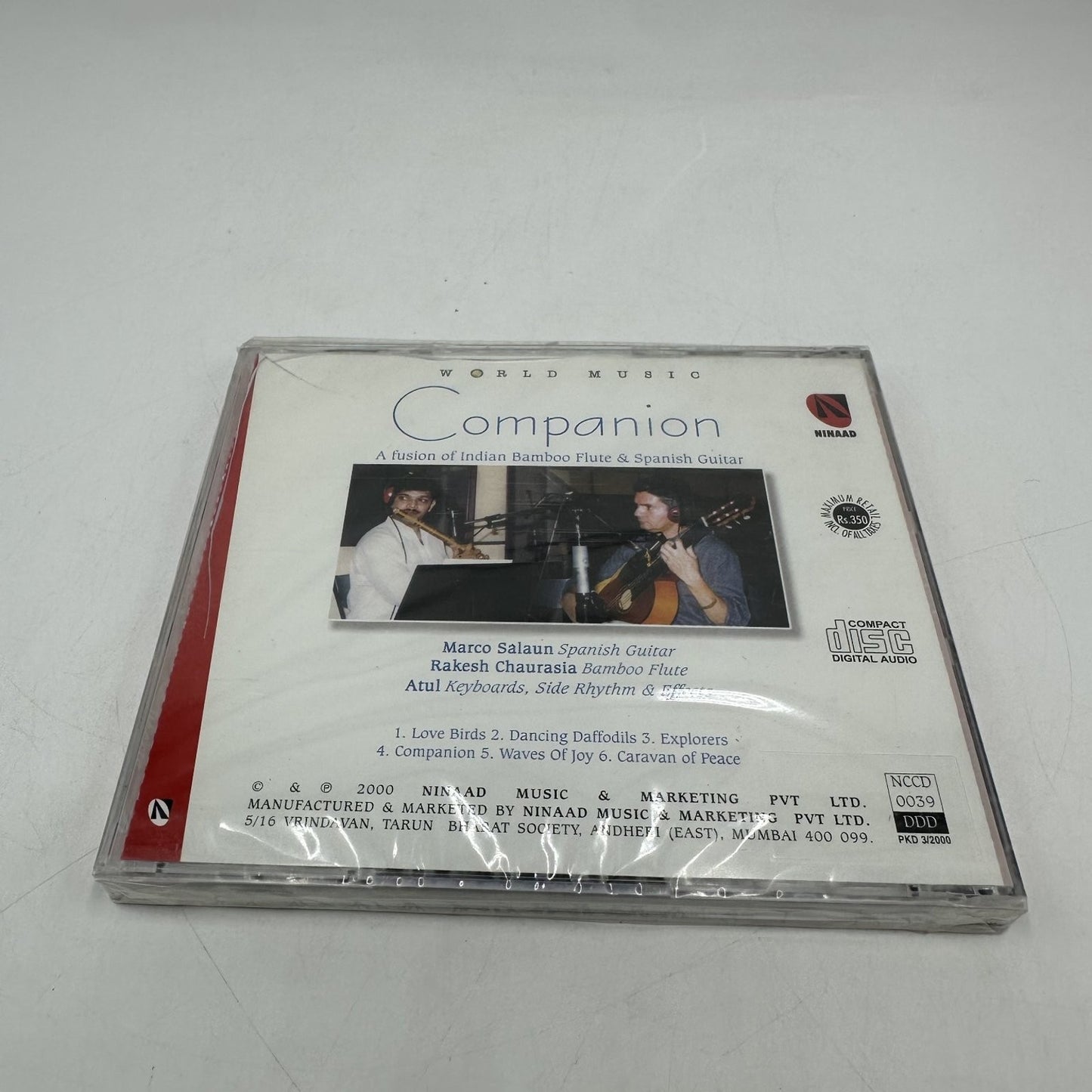 Marco Salaun Rakesh Chaurasia – Companion CD 2000 World Music Fusion Ninaad