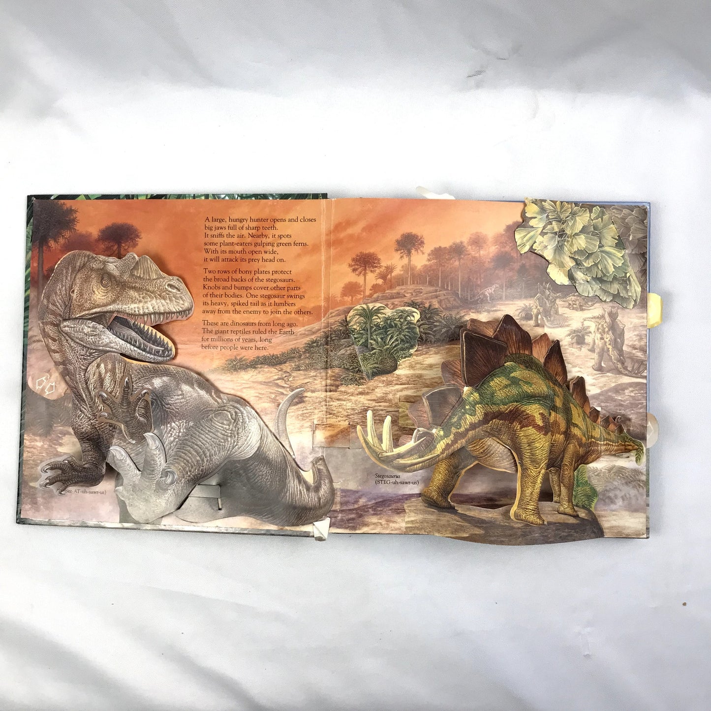 Creatures of Long Ago: Dinosaurs Pop-Up Book by National Geographic Society 1988