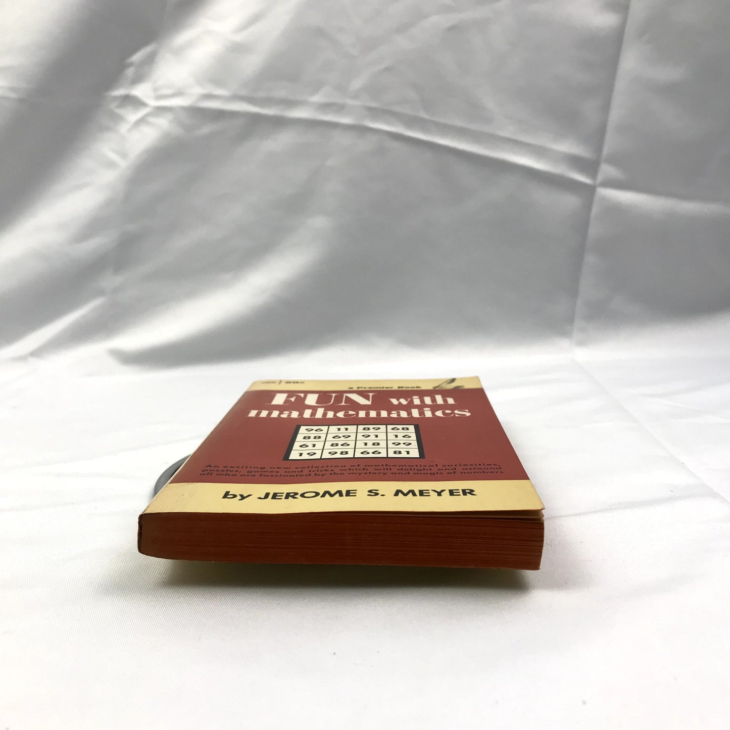 Fun With Mathematics Paperback Book by Jerome S. Meyer Puzzles Games Tricks 1963