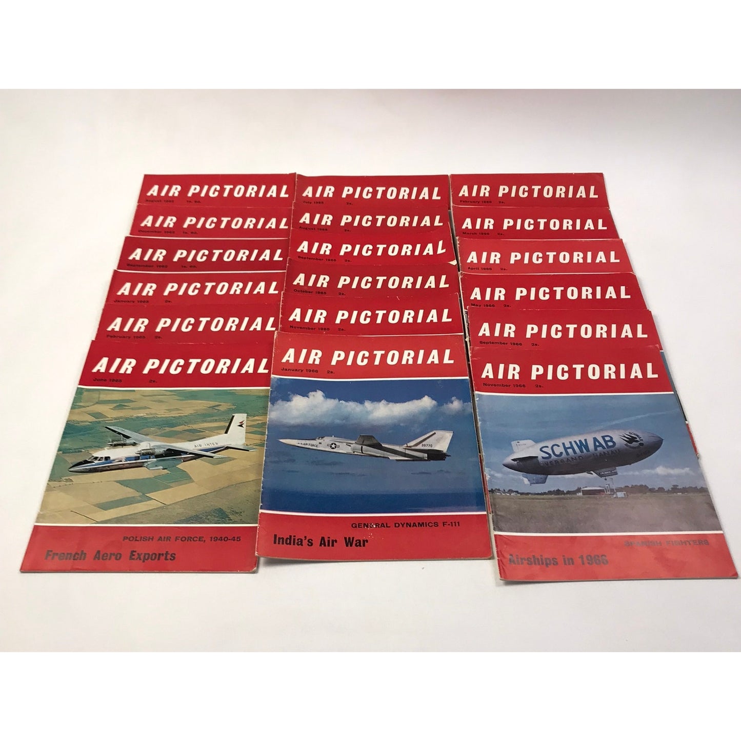 Air Pictorial Magazine Lot of 49 Aviation Military History Technology War 1960s