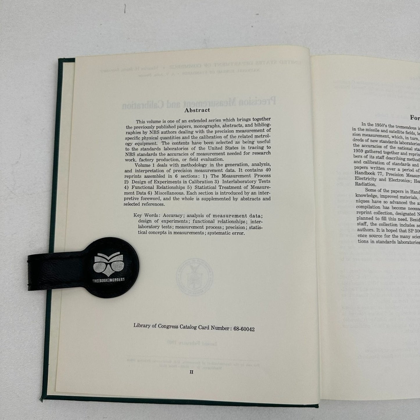 Precision Measurement & Calibration Ku 1969 Vol 1 NBS Statistical Concepts
