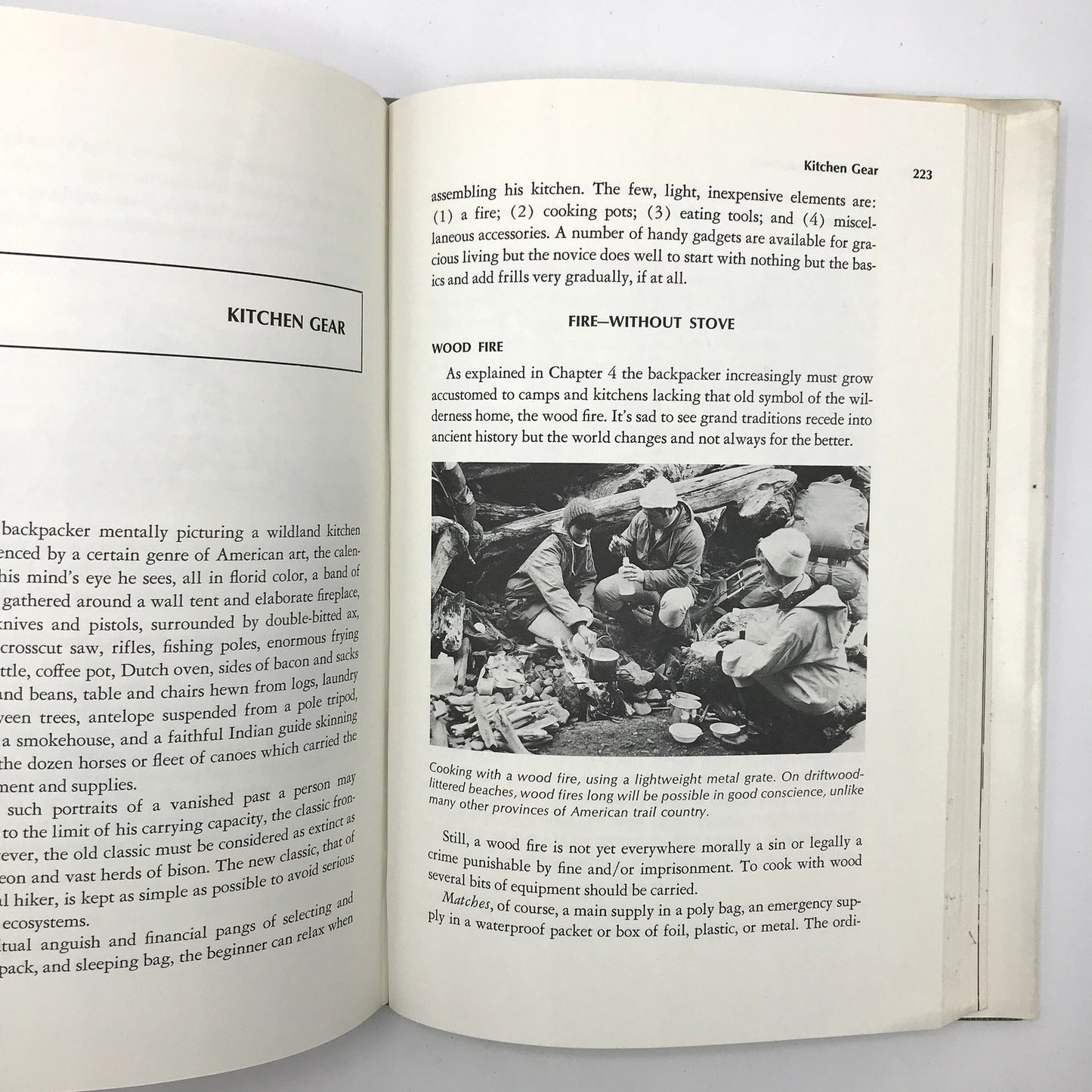 Backpacking: One Step at a Time Illustrated 1st Edition Book Harvey Manning 1972