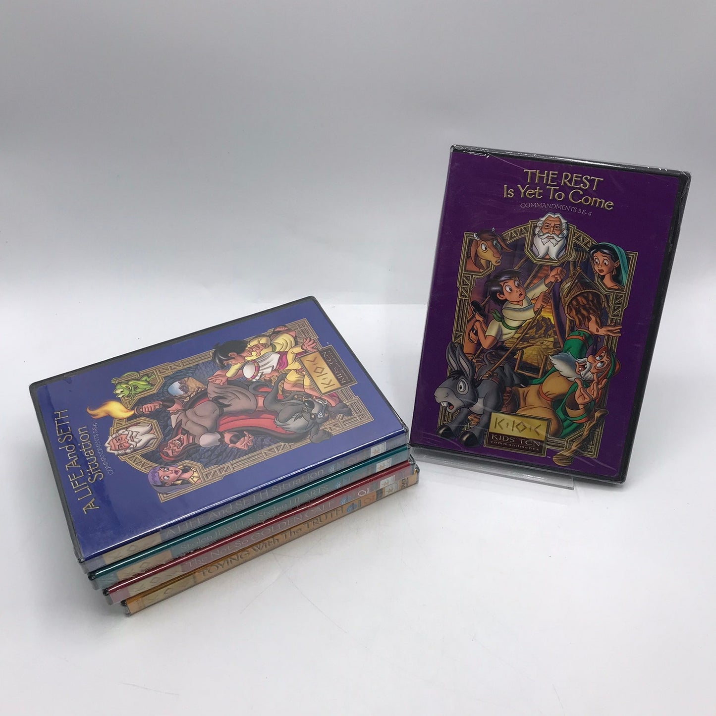 Kids Ten Commandments Set of 5 DVDs NEST Christian Bible Stories Homeschool