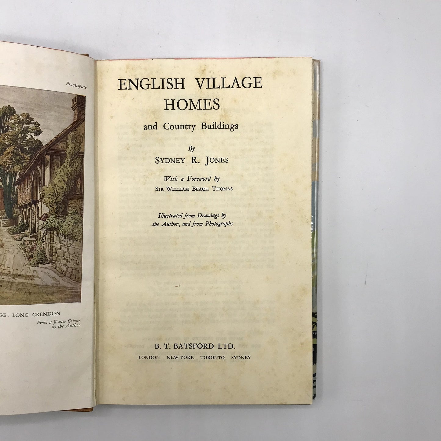 English Village Homes & Country Buildings Illustrated HC by Sydney R. Jones 1947
