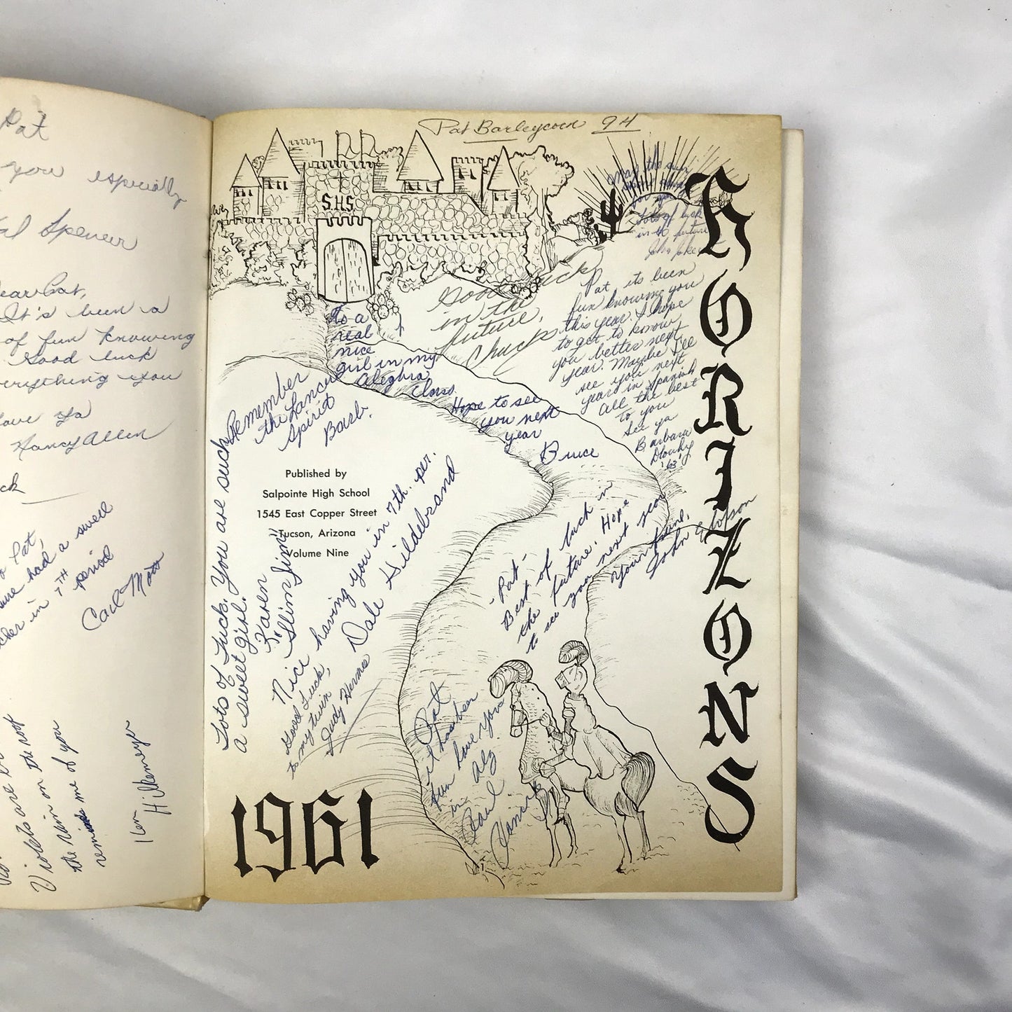 Salpointe Catholic High School 1961 Horizons Tucson Arizona Hardcover Yearbook