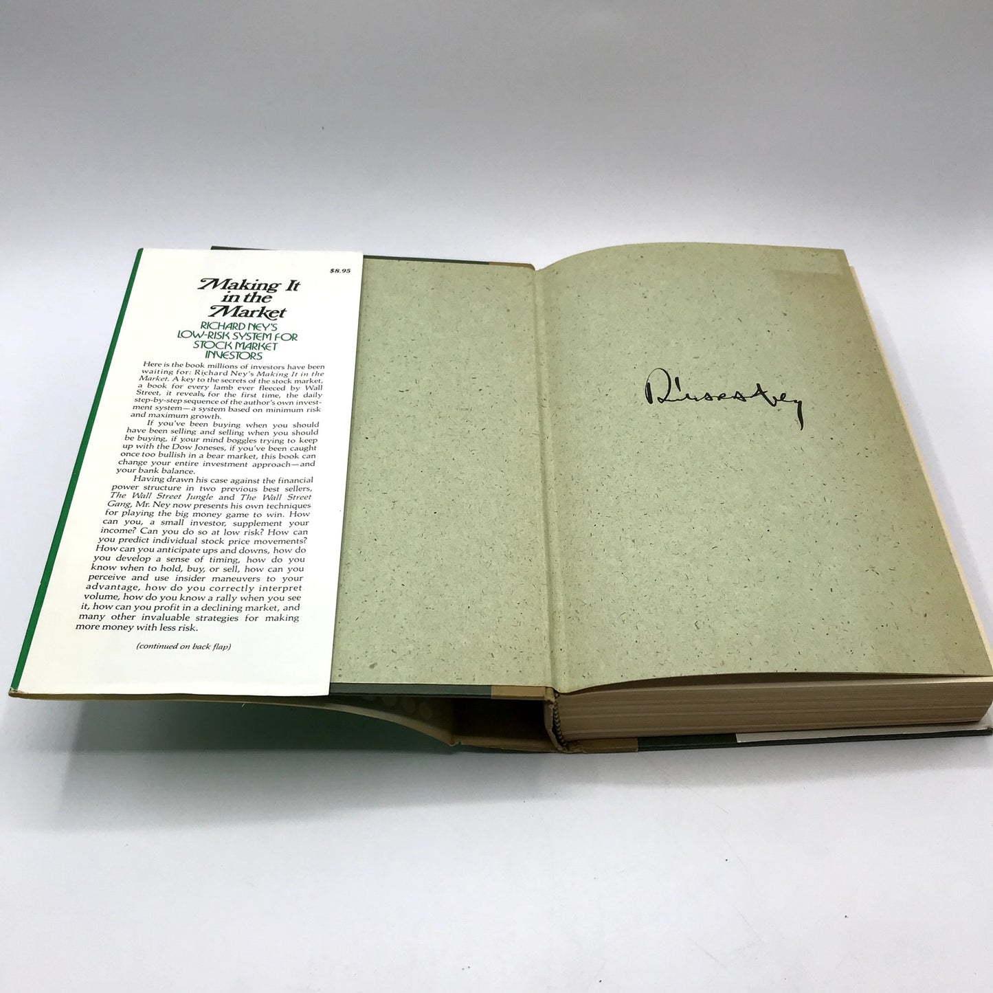 Making It In The Market: Richard Ney's Low Risk System For Stock Market HC 1975