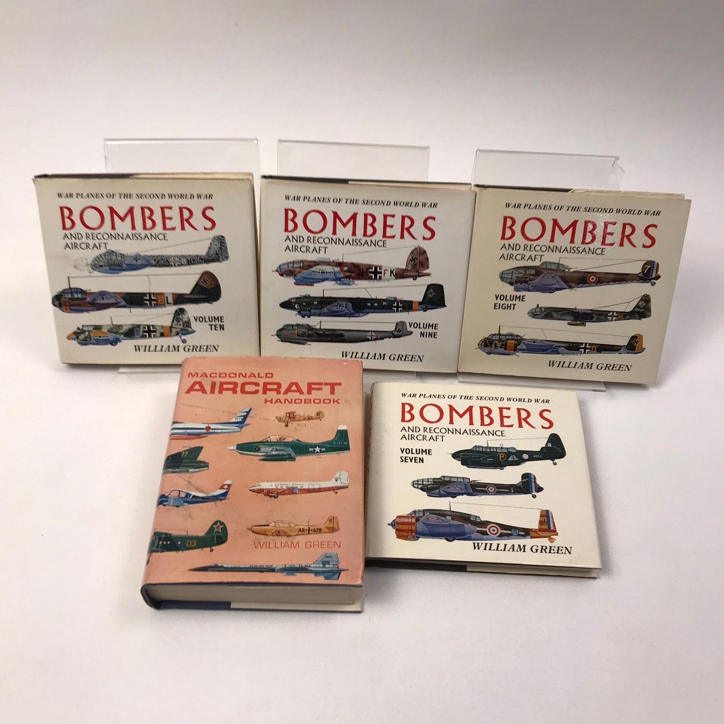 William Green Lot of 11 Bombers Fighters Flying Military Aviation War Plane WWII