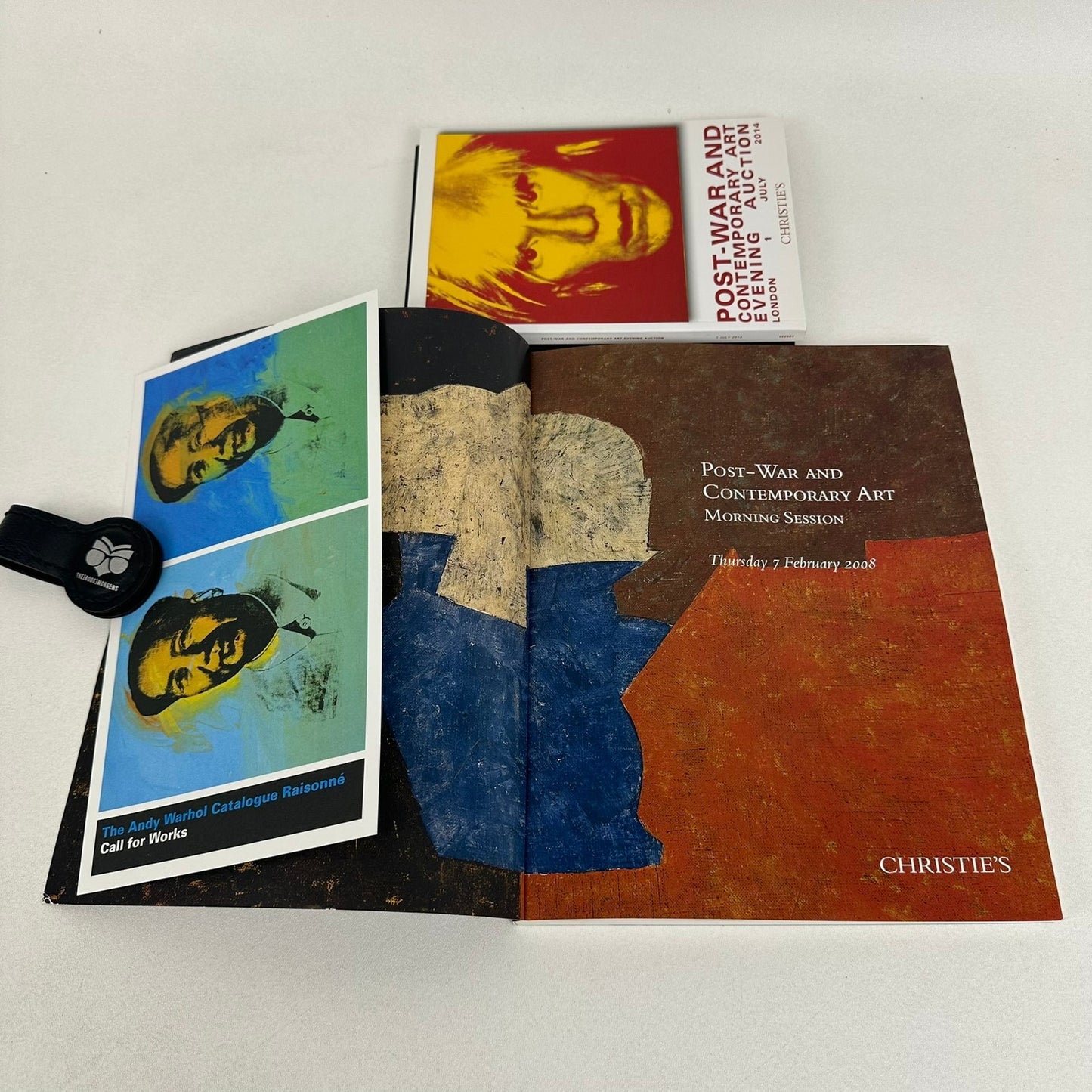 Andy Warhol Post War Contemporary Art Lot of 3 Exhibition Auction Sale Catalogs