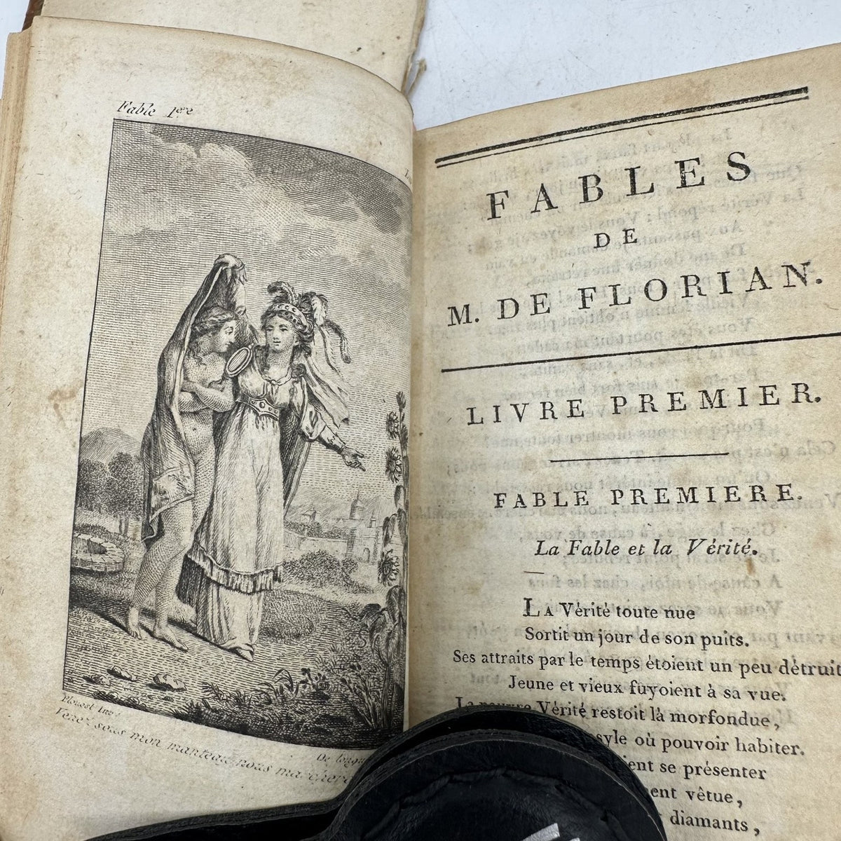 Fables de M. de Florian 1792 P. Didot l'Aîné French Illustrated Leather Binding