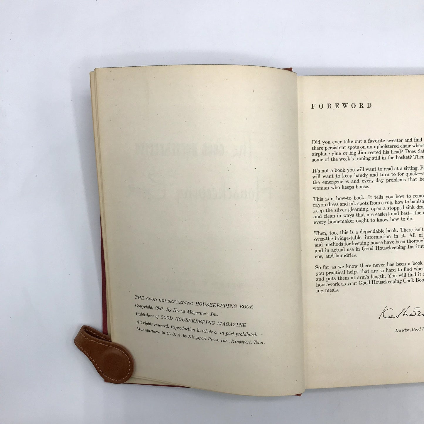 The Good Housekeeping Book by Helen W. Kendall Home Maintenance Hardcover 1947