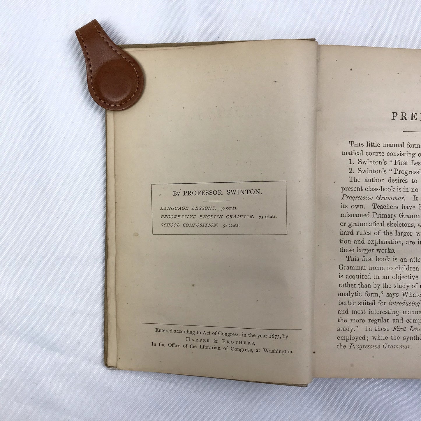 Language Lessons: Introductory Grammar and Composition Book William Swinton 1873