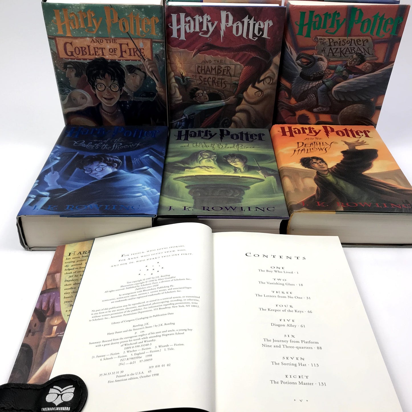 Harry Potter Complete 7 Book Set by J. K. Rowling Hardcover Novels Fantasy Magic