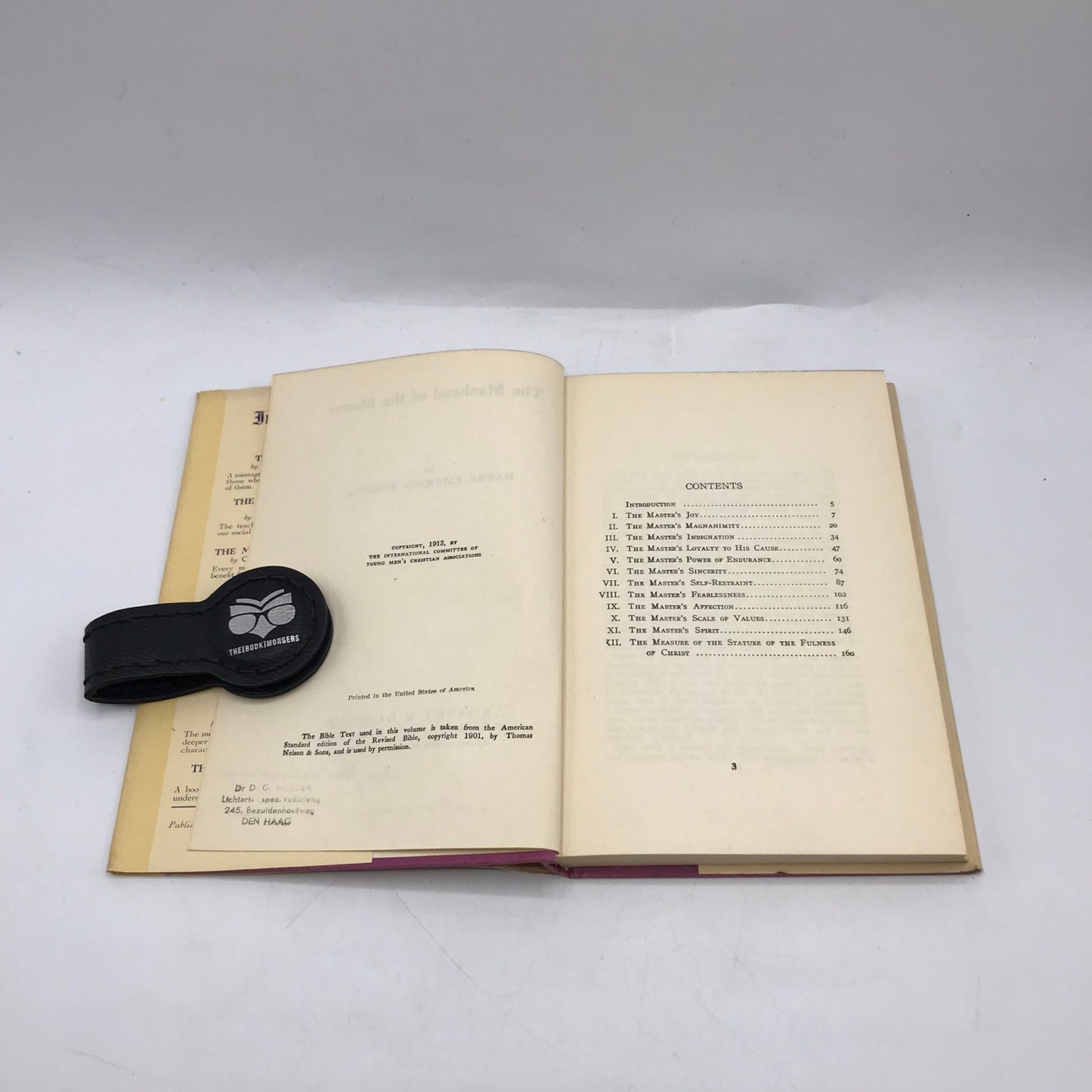 The Manhood of the Master Harry Emerson Fosdick Christian Faith Devotional 1913