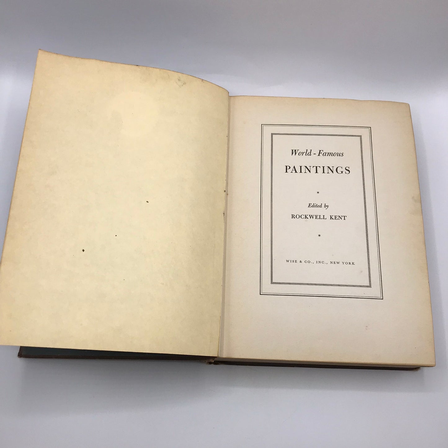 World Famous Paintings by Rockwell Kent Illustrated Book 100 Color Plates 1939