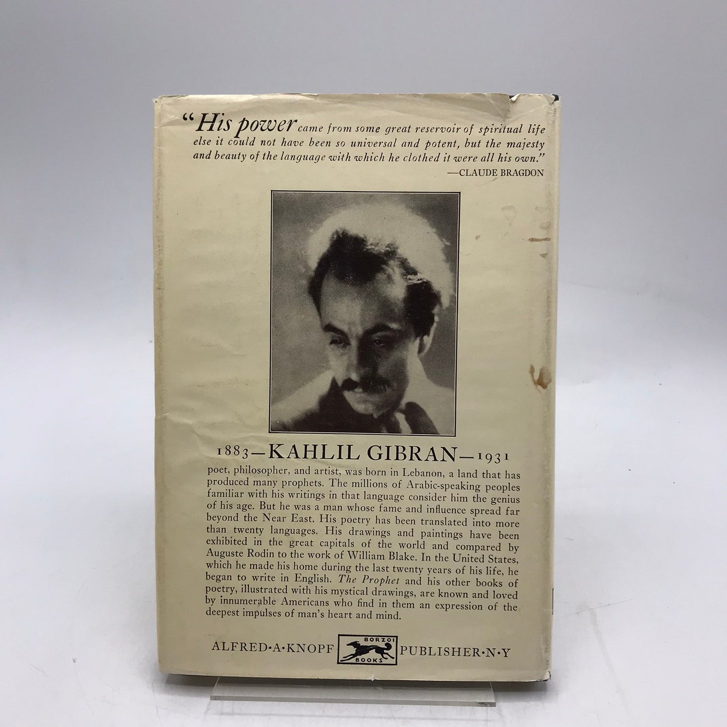The Prophet Kahlil Gibran Spirituality Religion Philosophy Prose Poetry Fiction