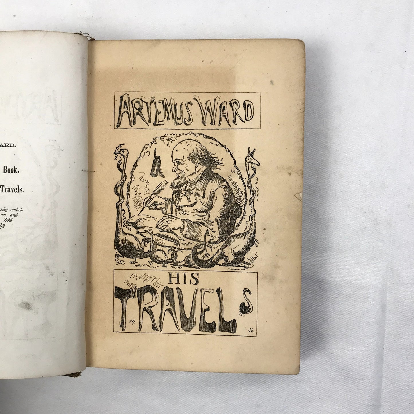 Artemus Ward: His Travels Among the Mormons Illustrated Hardcover Carleton 1865