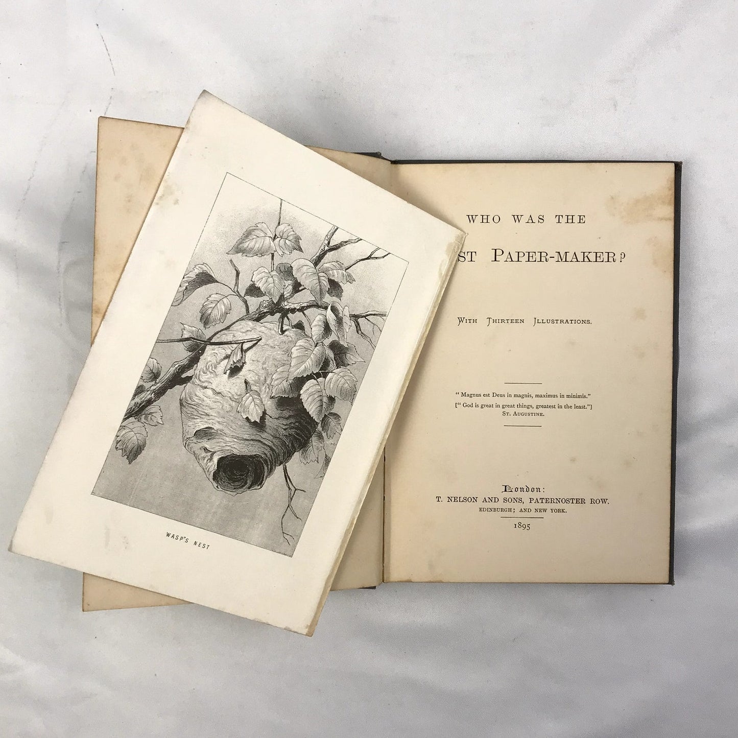 Who Was The First Paper-Maker? Rare Illustrated Hardcover T Nelson and Sons 1895