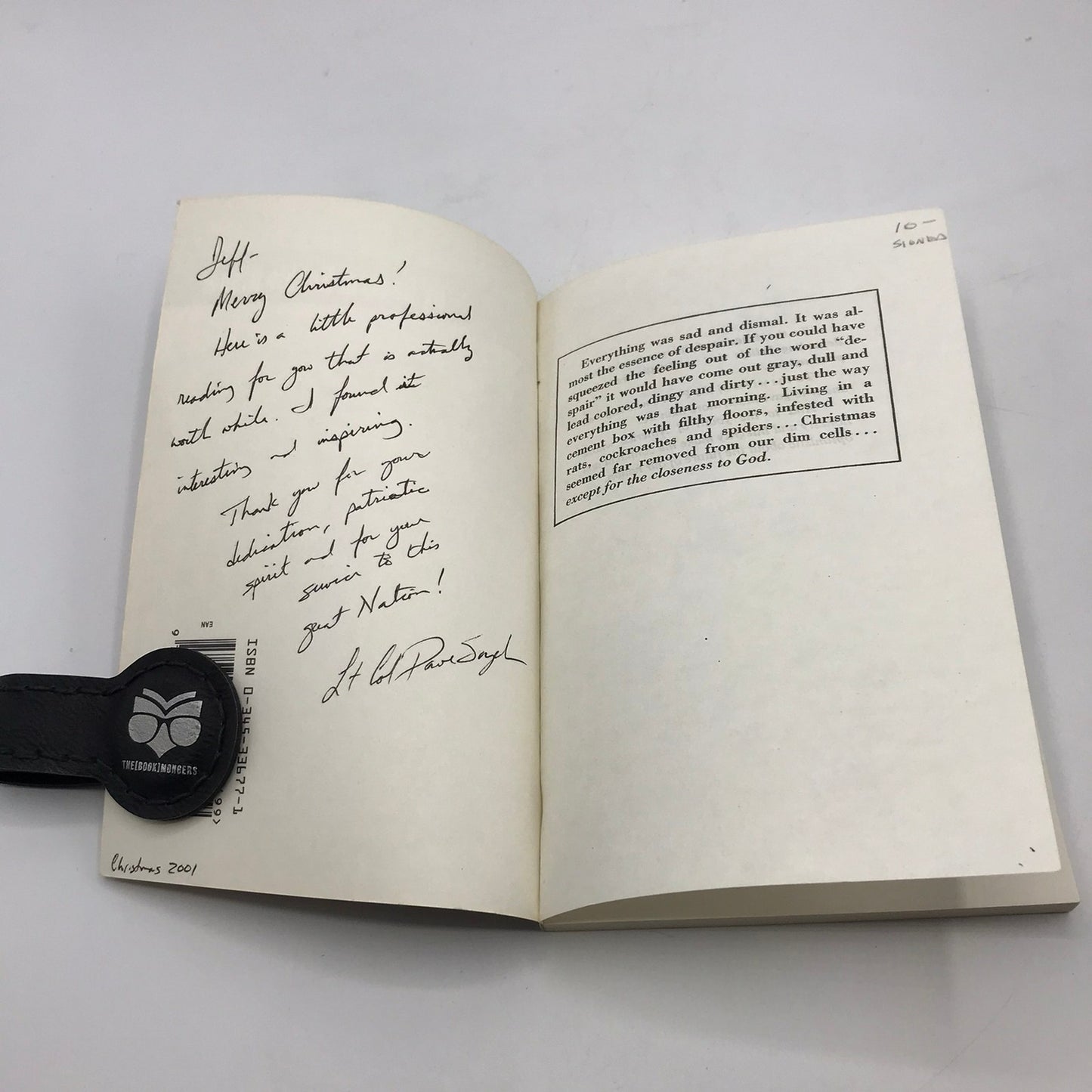 The Passing of the Night by Robinson Risner Signed PB 1975 American Officer