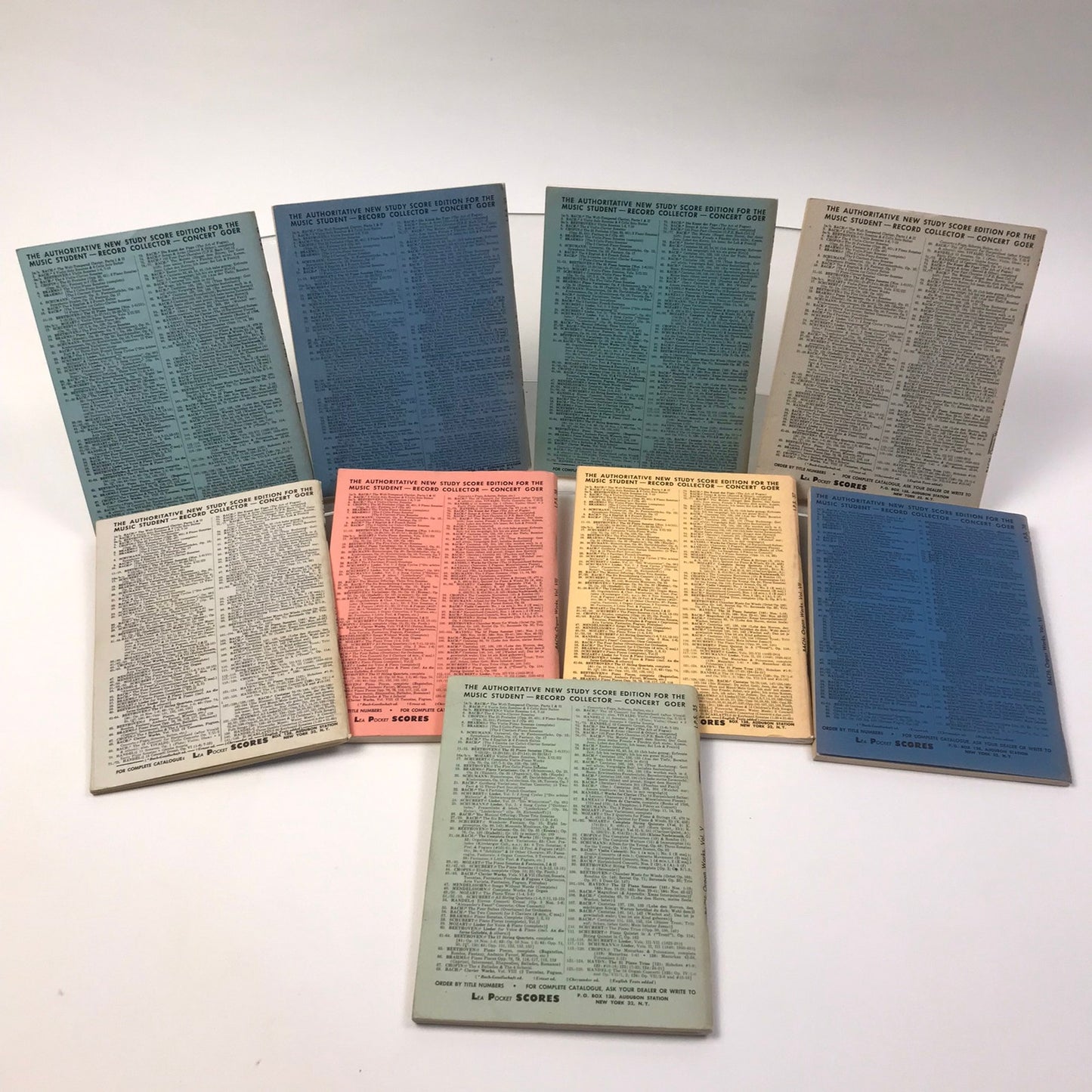 Lea Pocket Scores J S Bach Complete Organ Works Volumes 1-8 and Cantata Set of 9