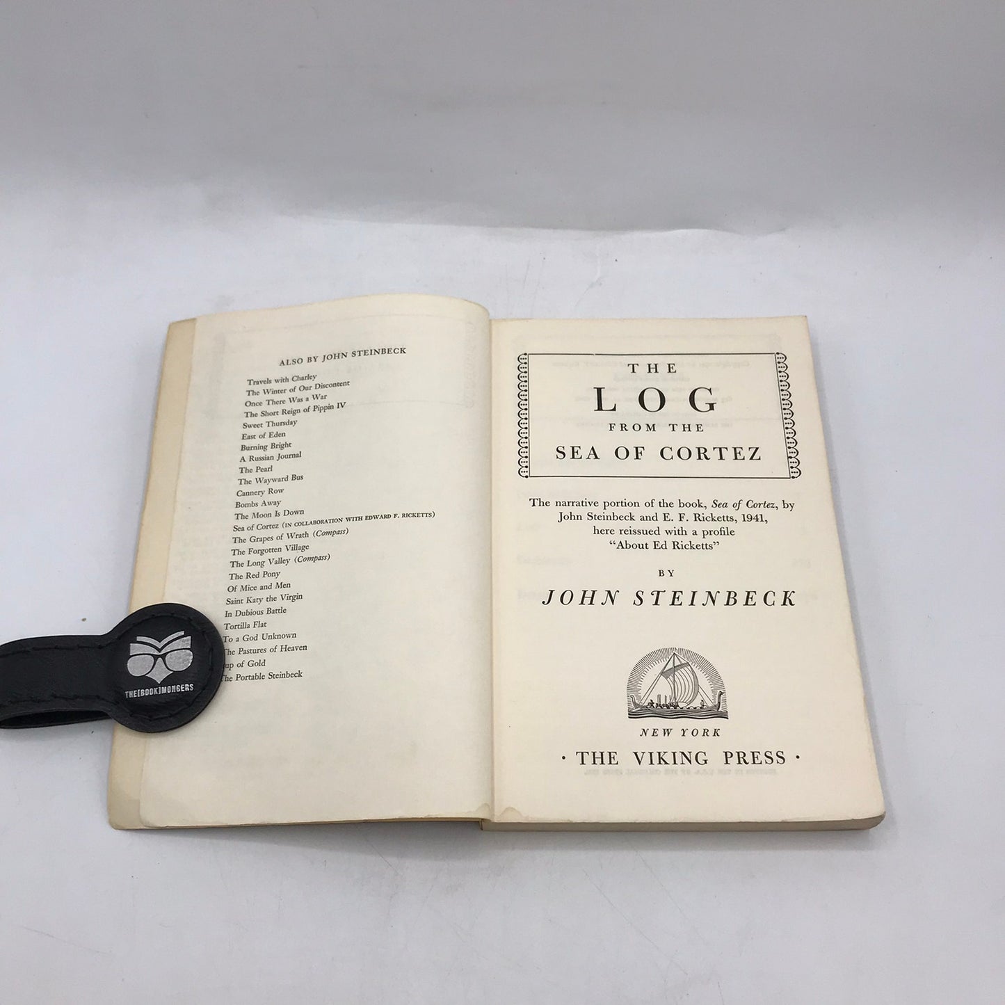 The Log from the Sea of Cortez John Steinbeck Natural History Travel Biography