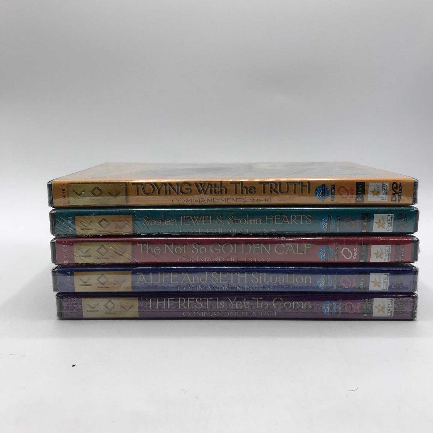 Kids Ten Commandments Set of 5 DVDs NEST Christian Bible Stories Homeschool