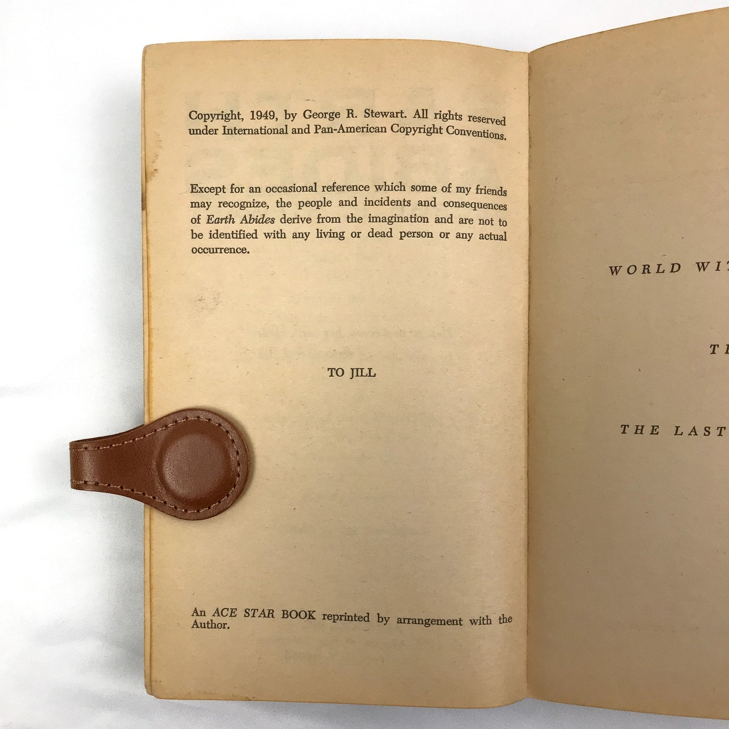 Earth Abides American Science Fiction Paperback Novel by George R Stewart 1962