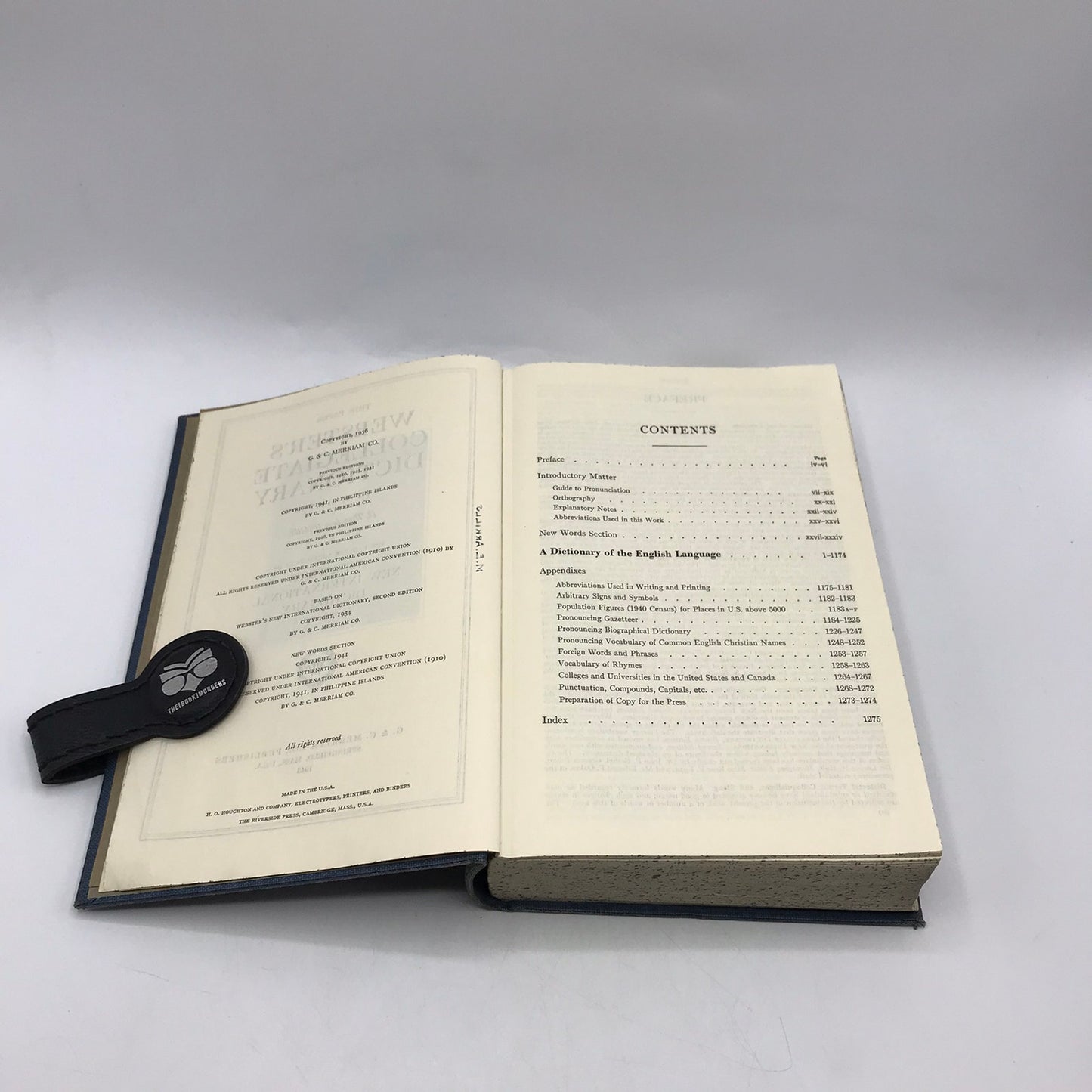 Websters Collegiate Dictionary 5th Edition Abridged Language Education Reference