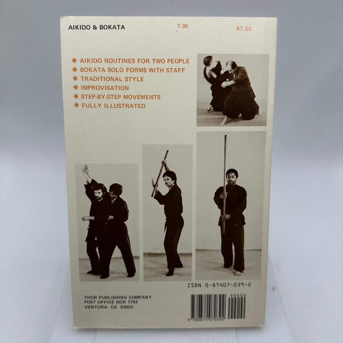 Aikido & Bokata Bruce Tegner 1970 Martial Arts Self-Defense Illustrated Thor Pub
