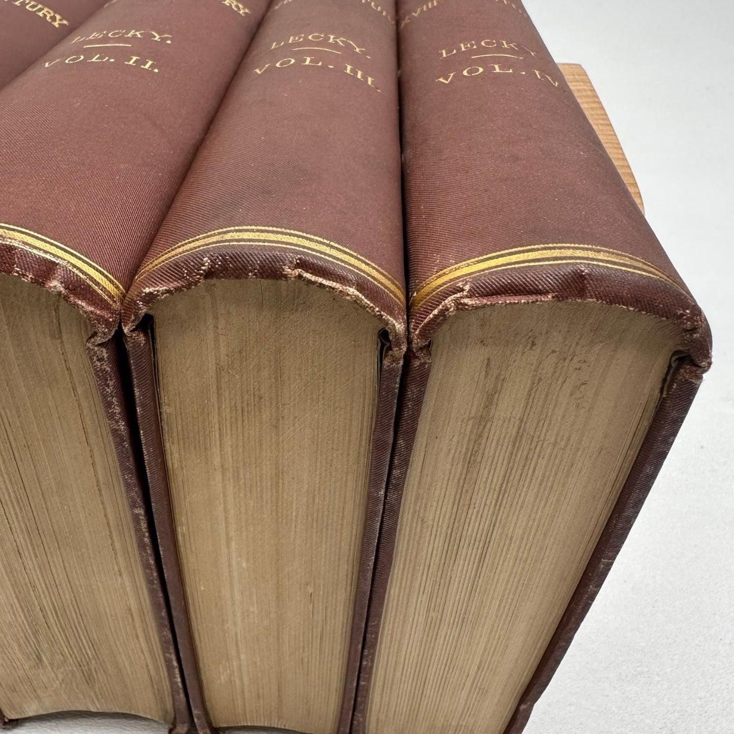 England in the XVIIIth Century Lecky History 4 Volume Set British Empire 1878