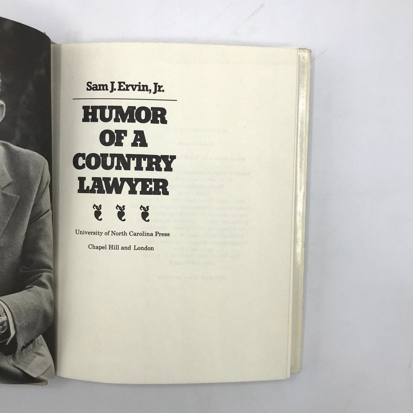 Humor of a Country Lawyer Signed & Inscribed Hardcover by Sam J. Ervin Jr. 1983