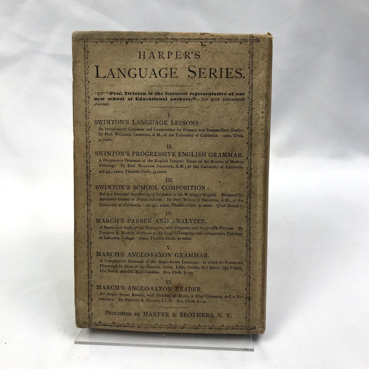 Language Lessons: Introductory Grammar and Composition Book William Swinton 1873
